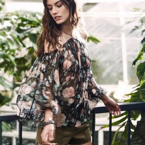 Zimmermann Master Flute Havoc Suspend Silk Floral Blouse - Picture 1 of 12